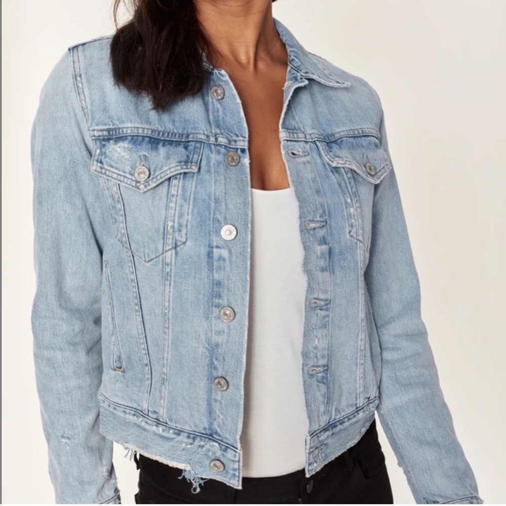 Citizens of Humanity // Nica Slim Distressed Jean Jacket Size XS
